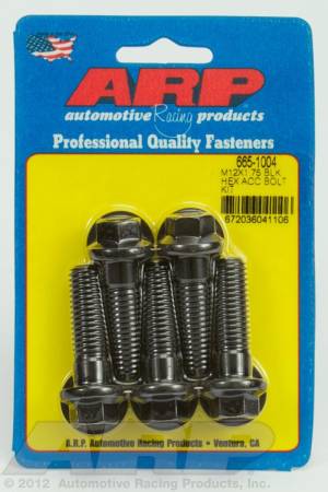 ARP - ARP M12 x 1.75 x 40 hex black oxide bolts 665-1004