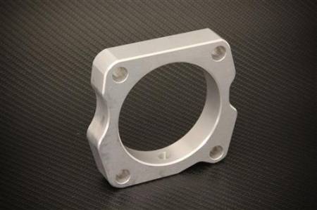 Torque Solution - Torque Solution Throttle Body Spacer (Silver): Acura TL 2004-2007