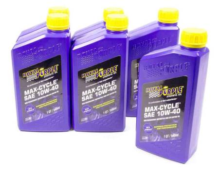 Royal Purple - Royal Purple 10w40 Max Cycle Oil Case 6x1 Quart