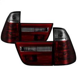 Spyder Auto - Spyder BMW E53 X5 00-06 4PCS Euro Style Tail Lights- Red Smoke ALT-YD-BE5300-RS