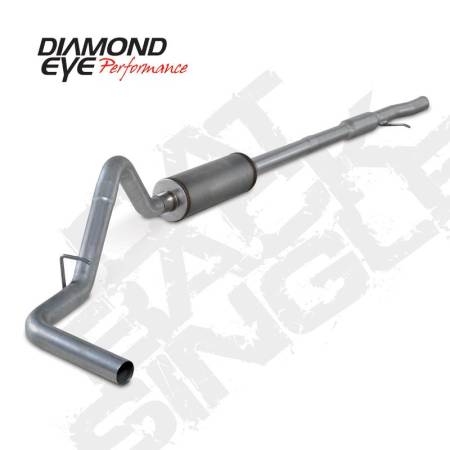 Diamond Eye Performance - Diamond Eye Exhaust System Kit, 2014 Chevy 4.8L And 5.3L V8 1500 3" Cat Back Single 409 Stainless Steel