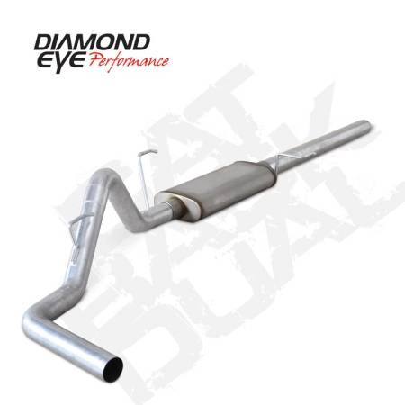 Diamond Eye Performance - Diamond Eye Exhaust System Kit, 2004-2008 Ford 150 5.4L 3" Aluminized Cat Back Single