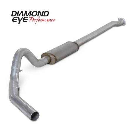 Diamond Eye Performance - Diamond Eye Exhaust System Kit, 3.5L Eco-Boost Engine; 3.5In. Aluminized Cat Back Single Exhaust; Side Exit