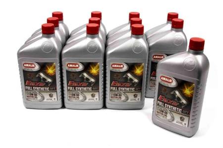 Amalie Motor Oil - Amalie Motor Oil - Elixir - 15W50 - Synthetic - 1 qt - Set of 12