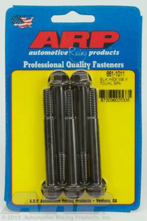 ARP - ARP M8 x 1.25 x 70 hex black oxide bolts 661-1011