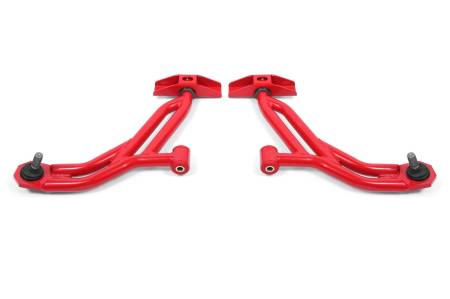 BMR Suspension - BMR 10-14 Ford Mustang / Shelby GT500 Non-Adj. Lower A-Arms (Poly/Delrin) - Red