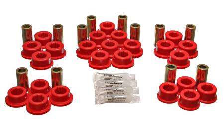 Energy Suspension - Energy Suspension 87-92 Toyota Supra Red Rear Control Arm Bushing Set