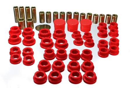 Energy Suspension - Energy Suspension 02-09 350Z / 03-07 Infiniti G35 Coupe Red Rear Control Arm Bushing Set