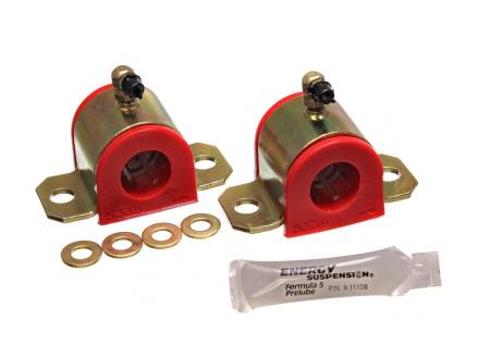 Energy Suspension - Energy Suspension 03-06 Toyota Corolla/Matrix Red 24mm Front Sway Bar Bushing Set (Greaseable Frame