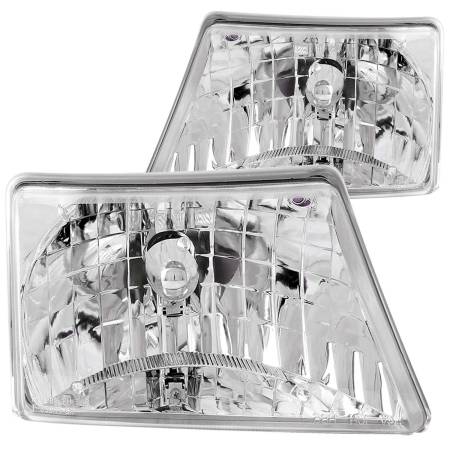 ANZO Headlights, Tail Lights and More  - ANZO 1998-2000 Ford Ranger Crystal Headlights Chrome