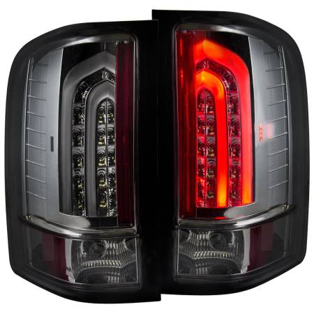 ANZO Headlights, Tail Lights and More  - ANZO 2007-2013 Chevrolet Silverado 1500 LED Taillights Smoke G2