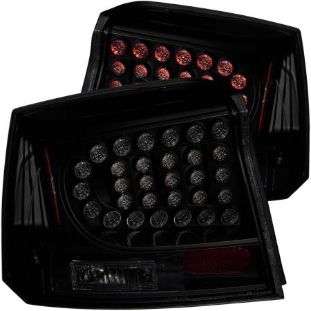 ANZO Headlights, Tail Lights and More  - ANZO 2006-2008 Dodge Charger LED Taillights Dark Smoke