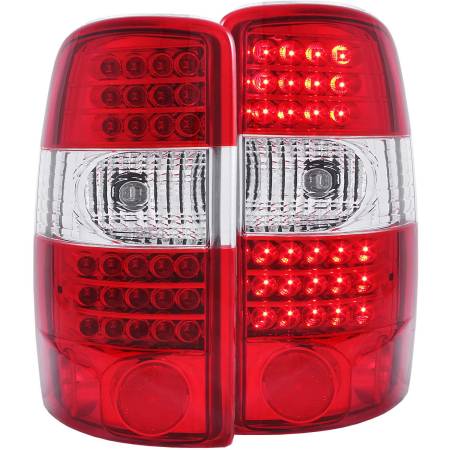 ANZO Headlights, Tail Lights and More  - ANZO 2000-2006 Chevrolet Suburban LED Taillights Red/Clear G2