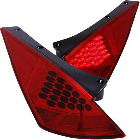 ANZO Headlights, Tail Lights and More  - ANZO 2003-2005 Nissan 350Z LED Taillights Red