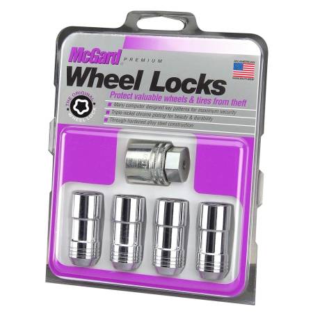 McGard - McGard Wheel Lock Nut Set - 4pk. (Cone Seat) M14X2.0 / 13/16 Hex / 2.25in. Length - Chrome