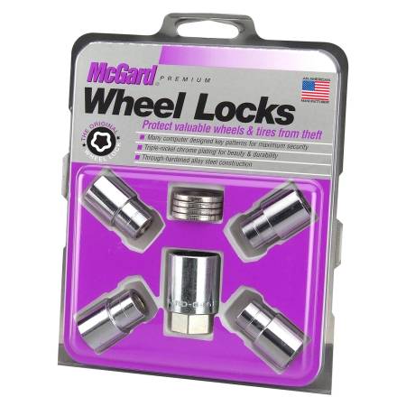 McGard - McGard Wheel Lock Nut Set - 4pk. (Reg. Shank Seat) M12X1.25 / 13/16 Hex / 1.38in. Length - Chrome