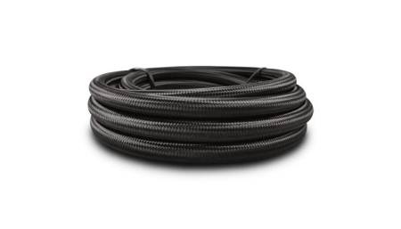 Vibrant Performance -16 AN Black Nylon Braided Flex Hose w/ PTFE Liner (20 Foot Roll)