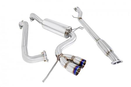 Megan Racing - Megan Racing Type2 Cat-Back Exhaust System: Hyundai Veloster 2012+ Burnt Rolled Tips