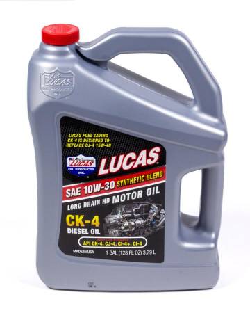 Lucas Oil - Lucas Motor Oil - CK4 Diesel Oil - 10W30 - Synthetic - 1 gal - Each