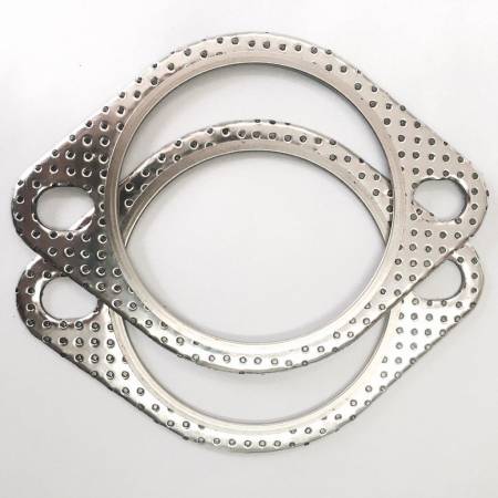 Ticon Industries - Ticon Industries 2 Bolt MLSG High Temp Exhaust Gasket (3" I.D.) Twin Pack