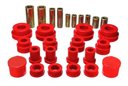 Energy Suspension - Energy Suspension 02-09 350Z / 03-07 Infiniti G35 Red Front Control Arm Bushing Set