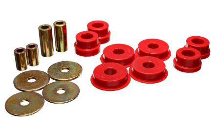 Energy Suspension - Energy Suspension 03-05 Mitsubishi Lancer EVO 8 Red Rear Differential / Mustache Bar Bushing Set