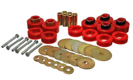 Energy Suspension - Energy Suspension Cab Mount Set - Std Cab - Red