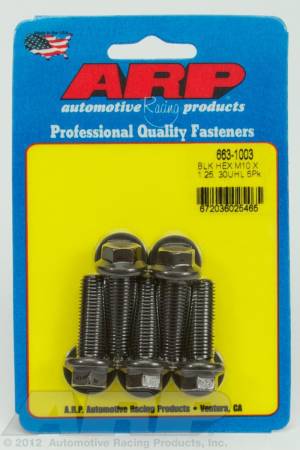 ARP - ARP M10 x 1.25 x 30 hex black oxide bolts 663-1003