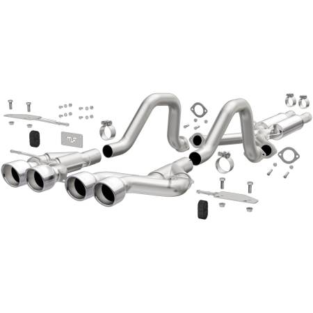 MagnaFlow Exhaust Products - MagnaFlow 00-04 Chev Corvette V8 5.7L Comp Series Quad Ctr Rr Exit SS Cat-Back Perf Exhaust