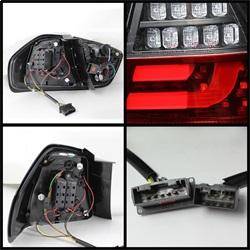 Spyder Auto - Spyder BMW E90 3-Series 06-08 4Dr LED Indicator LED Tail Lights Blk ALT-YD-BE9006-LBLED-G2-BK