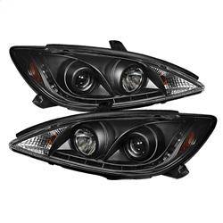 Spyder Auto - Spyder Toyota Camry 02-06 Projector Headlights DRL Black High H1 Low H1 PRO-YD-TCAM02-DRL-BK