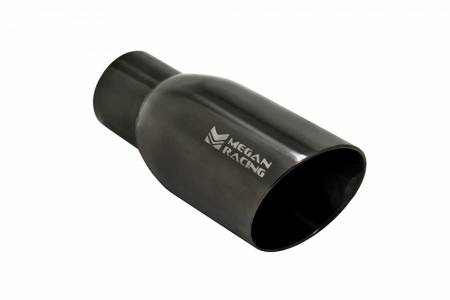 Megan Racing - Megan Racing Exhaust Muffler: Universal Black Chrome 3.5 Inch Tip (2.5 inch piping)