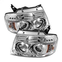 Spyder Auto - Spyder Ford F150 04-08 Projector Headlights Version 2 LED Halo LED Chrm PRO-YD-FF15004-HL-G2-C