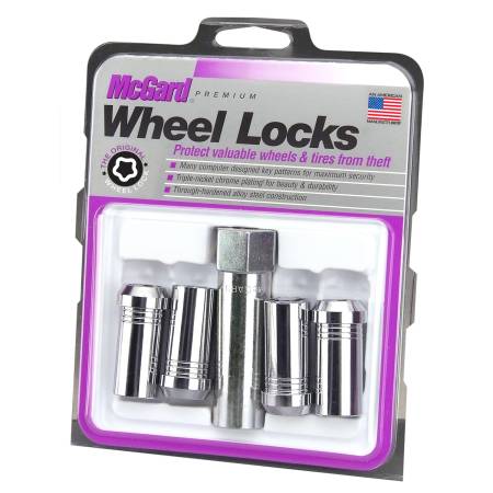 McGard - McGard Wheel Lock Nut Set - 4pk. (Tuner / Cone Seat) M14X1.5 / 1in. Hex / 1.935in. Length - Chrome