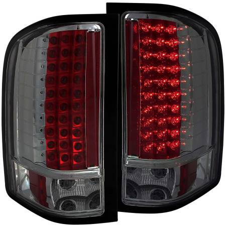 ANZO Headlights, Tail Lights and More  - ANZO 2007-2013 Chevrolet Silverado 1500 LED Taillights Smoke