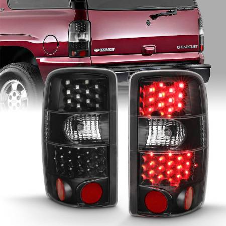 ANZO Headlights, Tail Lights and More  - ANZO 2000-2006 Chevrolet Tahoe Led Taillights Black/Clear