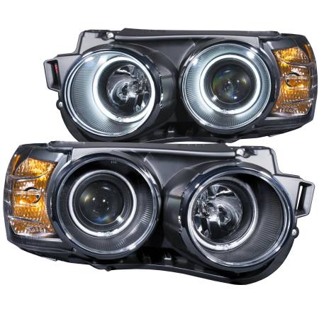 ANZO Headlights, Tail Lights and More  - ANZO 2012-2015 Chevrolet Sonic Projector Headlights w/ Halo Black (CCFL)