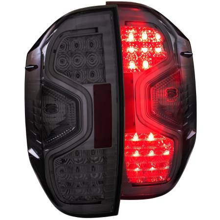 ANZO Headlights, Tail Lights and More  - ANZO 2014-2015 Toyota Tundra LED Taillights Smoke