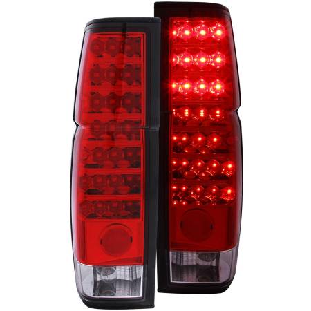 ANZO Headlights, Tail Lights and More  - ANZO 1986-1997 Nissan Hardbody LED Taillights Red/Clear