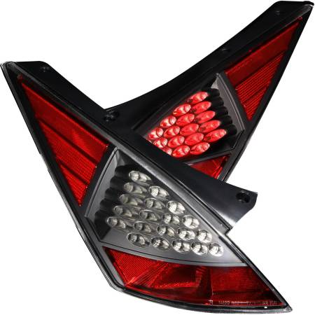 ANZO Headlights, Tail Lights and More  - ANZO 2003-2005 Nissan 350Z LED Taillights Black