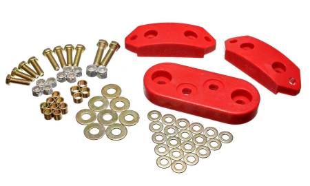 Energy Suspension - Energy Suspension 61-73 VW Beetle/70-73 Super Beetle Red Motor and Trans Mount Bushings (Inc H/W)