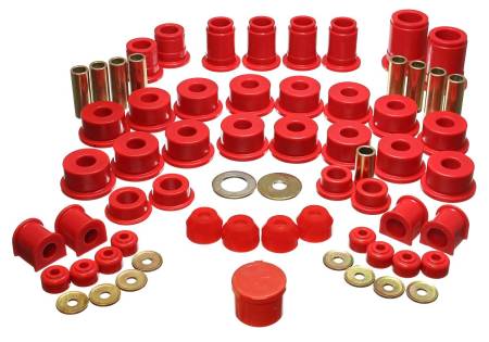 Energy Suspension - Energy Suspension 90-95 Toyota 4 Runner 2WD/4WD Red Hyper-Flex Master Bushing Set