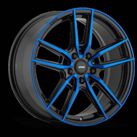 Konig Wheels - Konig Wheels Rim Myth 19X8.5 5X114.3 ET40 Gloss Black W/ Blue Tinted Clearcoat