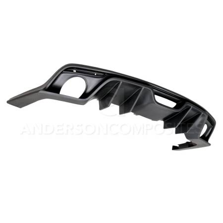 Anderson Composites - Anderson Composites 15-16 Ford Mustang Type-AR Fiberglass Rear Diffuser