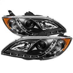 Spyder Auto - Spyder Mazda 3 04-08 4Dr Sedan Projector Headlights Halogen - DRL Blk PRO-YD-M304-DRL-BK