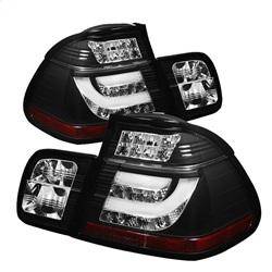 Spyder Auto - Spyder BMW E46 3-Series 02-05 4Dr Light Bar Style LED Tail Lights Black ALT-YD-BE4602-4D-LBLED-BK