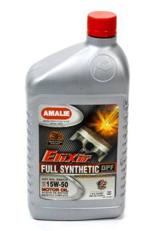 Amalie Motor Oil - Amalie Motor Oil - Elixir - 15W50 - Synthetic - 1 qt - Each