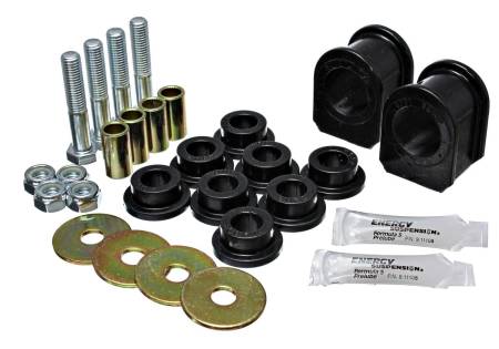 Energy Suspension - Energy Suspension 05-07 Ford Mustang Black Rear Sway Bar Frame Bushings (Must Reuse All Metal Parts)