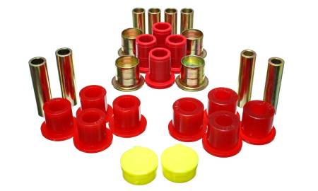 Energy Suspension - Energy Suspension 87-04 Dodge Dakota / 98-03 Durango 4WD Red Front End Control Arm Bushing Set