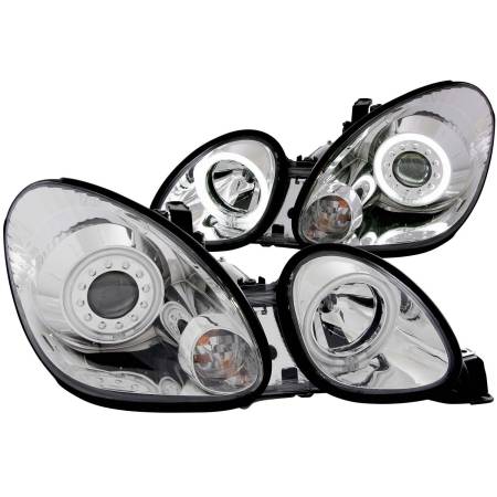 ANZO Headlights, Tail Lights and More  - ANZO 1998-2005 Lexus Gs300 Projector Headlights w/ Halo Chrome